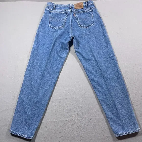 VTG Levi's 550 Jeans Men 36x32 Relaxed Fit Tapered Redwing Orange Tab 90s
